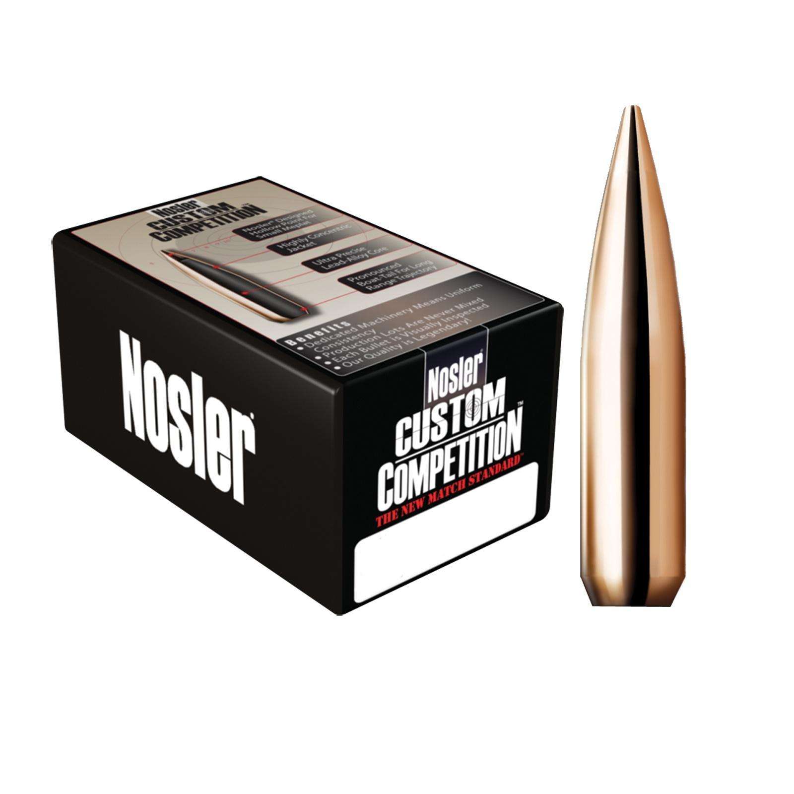 Nosler Custom Competition Hollow Point 30 Caliber 308 190 GR 250 Per