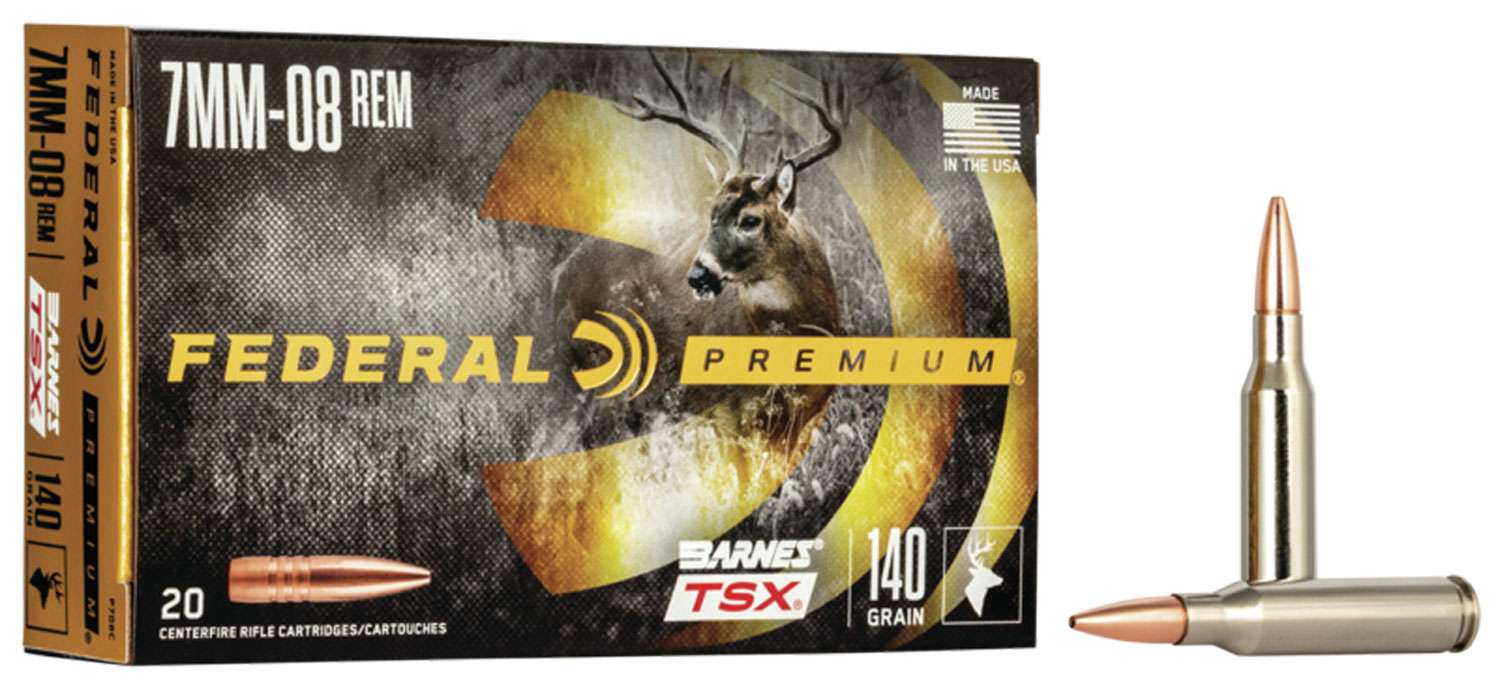 Federal P708C Premium 7mm 08 Rem 140 Gr Barnes Triple Shock X 20 Bx 10