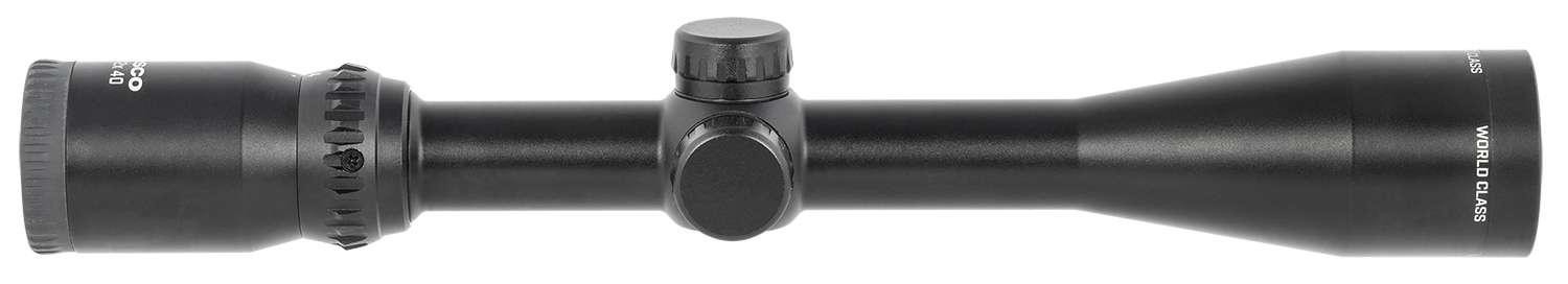 TASCO WORLD CLASS SCOPE 4 12X40 1IN TUBE BLK 30 30 RETICLE W RINGS 6