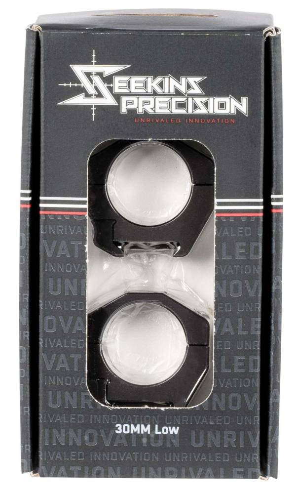 Seekins Precision 0010620002 Scope Rings Picatinny AR Platform 30mm Low Black Anodized