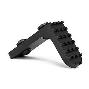 Trinity Force MNGSB Keymod Hand Stop Black Hard Coat Anodized Steel/Aluminum 1.6" L x 0.6" W - Trinity Force