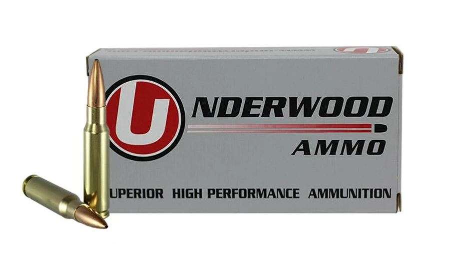 Underwood Ammo .308 Winchester Match Grade Rifle Ammo - 168 Grain | Hollow Point Boat Tail | 20rd Box - Underwood Ammo