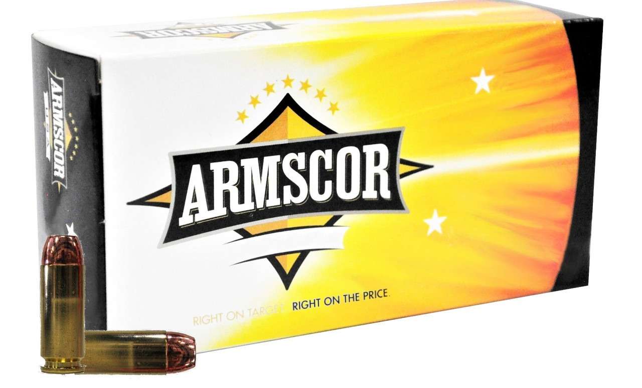 Armscor 10mm Pistol Ammo - 180 Grain | Full Metal Jacket | 1000rd Case (20 Boxes) - Armscor