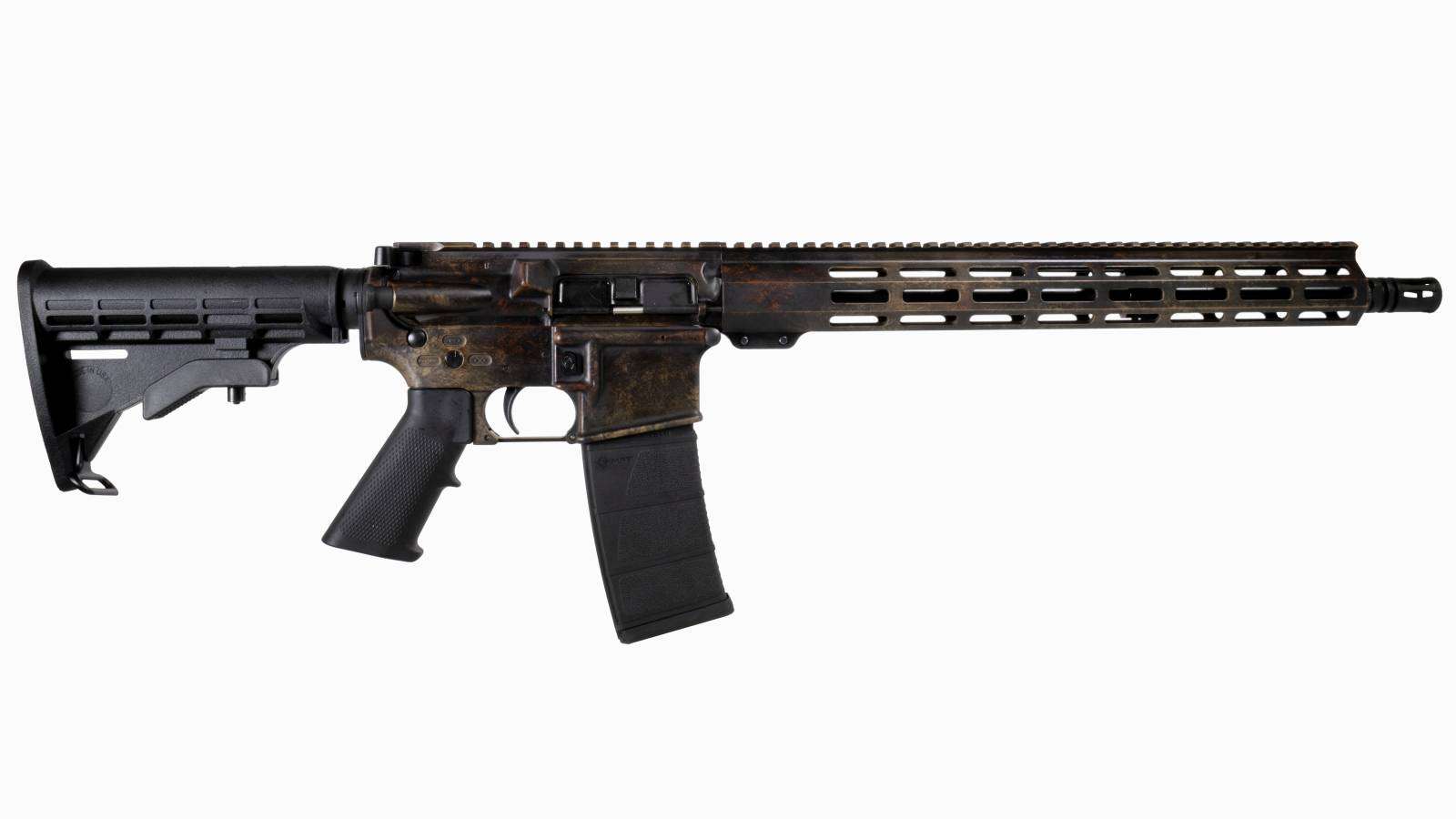 SHARK COAST TACTICAL AR15 CERAKOTE 5.56 .223 16IN BBL RUST - Shark Coast Tactical