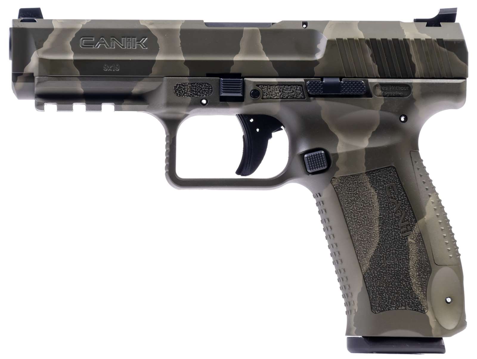 CANIK TP9SF 9MM FS 2-18RD MAGS REPTILE GREEN POLYMER-img-0