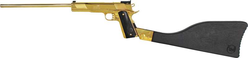 New Iver Johnson Eagle XL 45 Auto 16" 1911 Rifle 24K Gold Plated-img-0