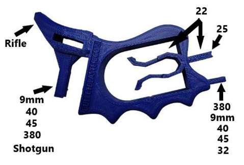 BULLETBLASTER MULTIPLE CALIBER GUN MAGAZINE LOADING TOOL ( BLUE ) - Bullet Blaster