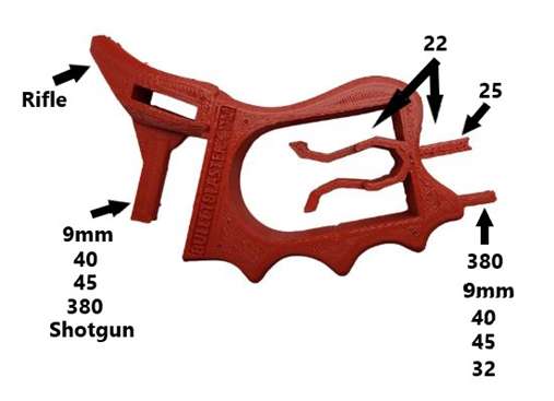 BULLETBLASTER MULTIPLE CALIBER GUN MAGAZINE LOADING TOOL ( RED ) - Bullet Blaster