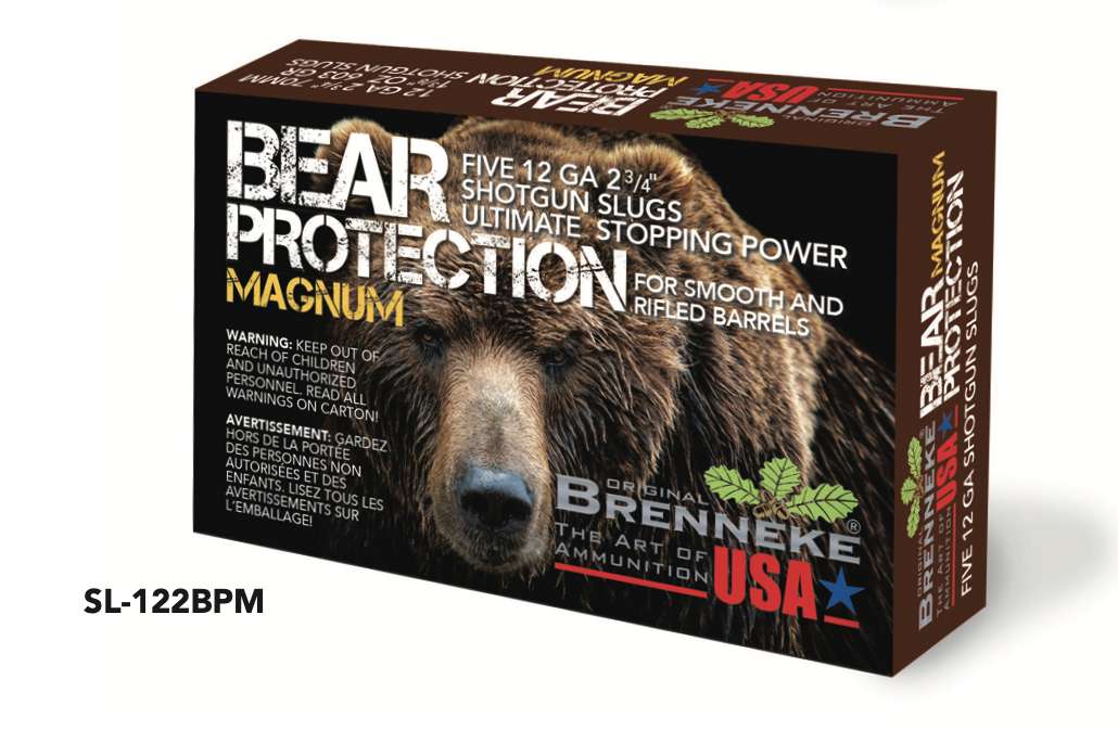 BRENNEKE BEAR PROTECTION MAGNUM SLUG AMO 12GA 2.75 IN 1.375 OZ 5-RD