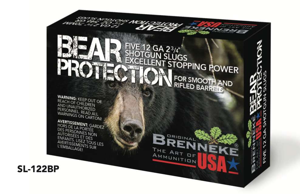 BRENNEKE BEAR PROTECTION SLUG AMO 12GA 2.75 IN 1.25 OZ 5-RD