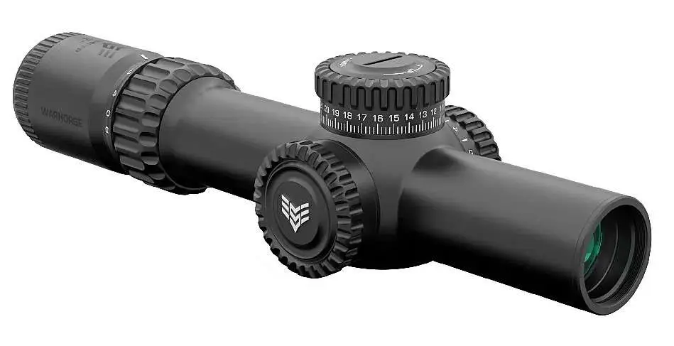 Swampfox Warhorse WAR16241-GM 1-6x24mm FFP Illuminated Rifle Scope