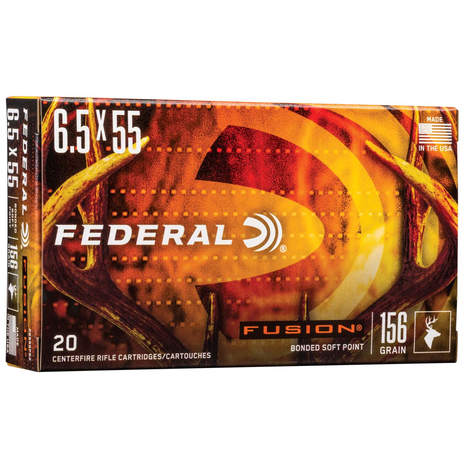 FUSION 6.5X55 SWDSH 156GR SP 20/200 - Federal