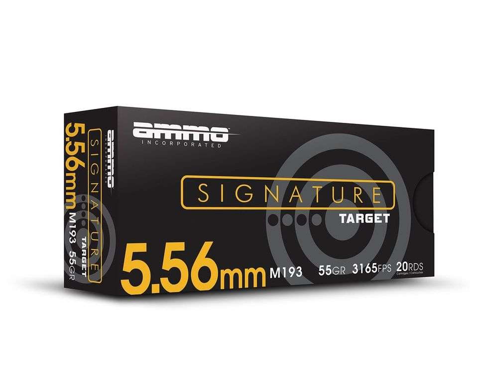 AMMO INC SIGNATURE LINE AMO 5.56 55GR M193 FMJ 20RD ( 25 BOX CASE) - Ammo Inc