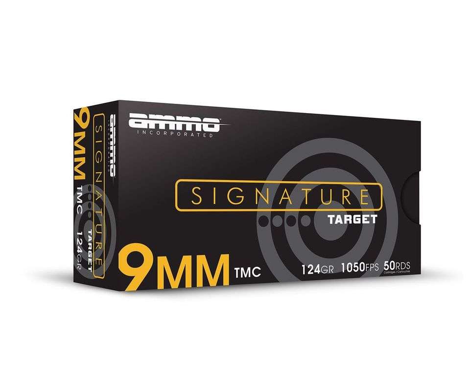 AMMO INC SIGNATURE LINE AMO 9MM 124GR TMC 200RD RANGE PACK ( 5 BOX CASE) - Ammo Inc