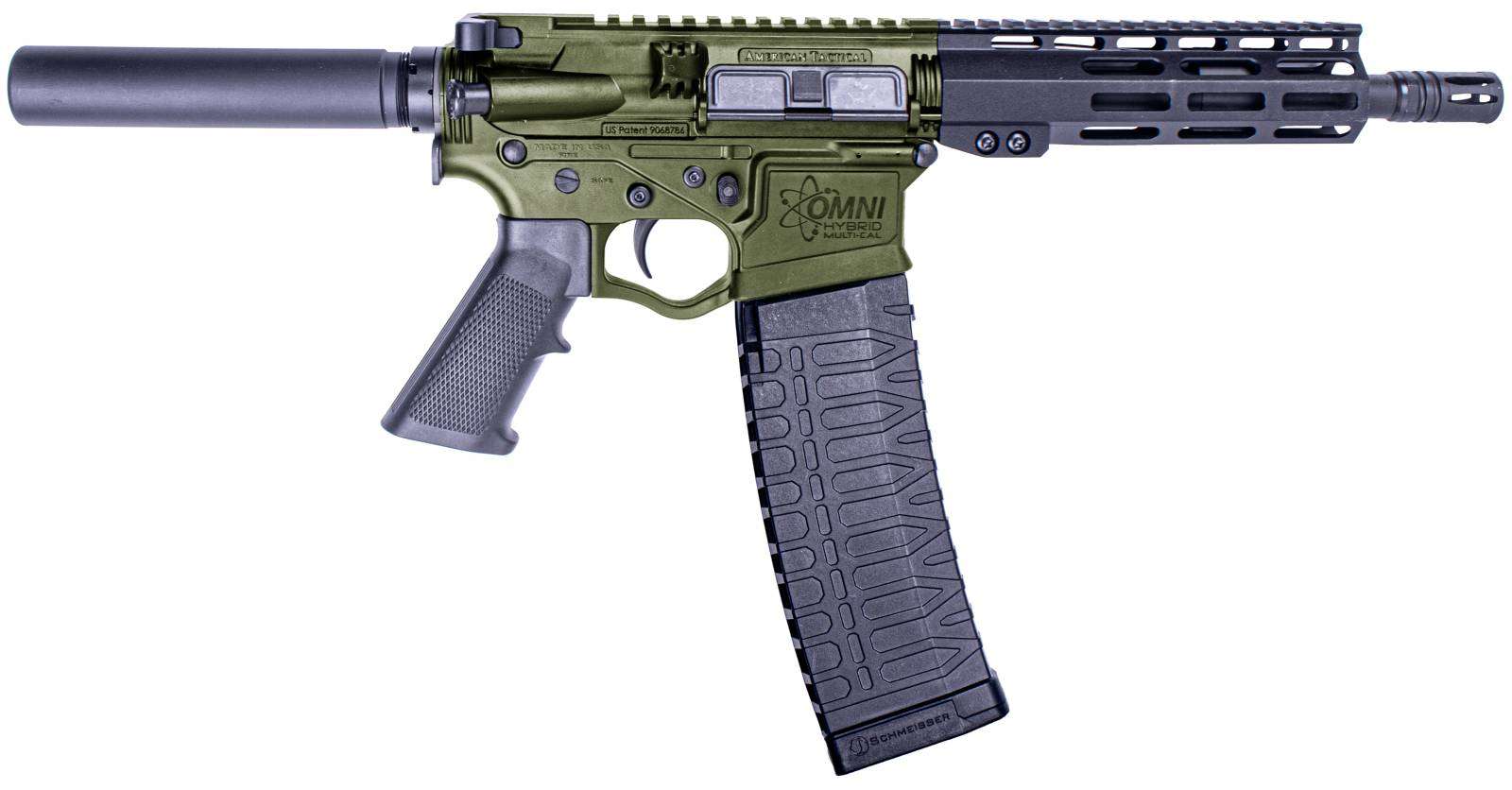 ATI OMNI HYBRID MAXX HGA 5.56X45MM 7.5" 1:7 BBL 7" MLOK NANO KIT 60RD BATTLEFIELD GREEN - American Tactical Inc