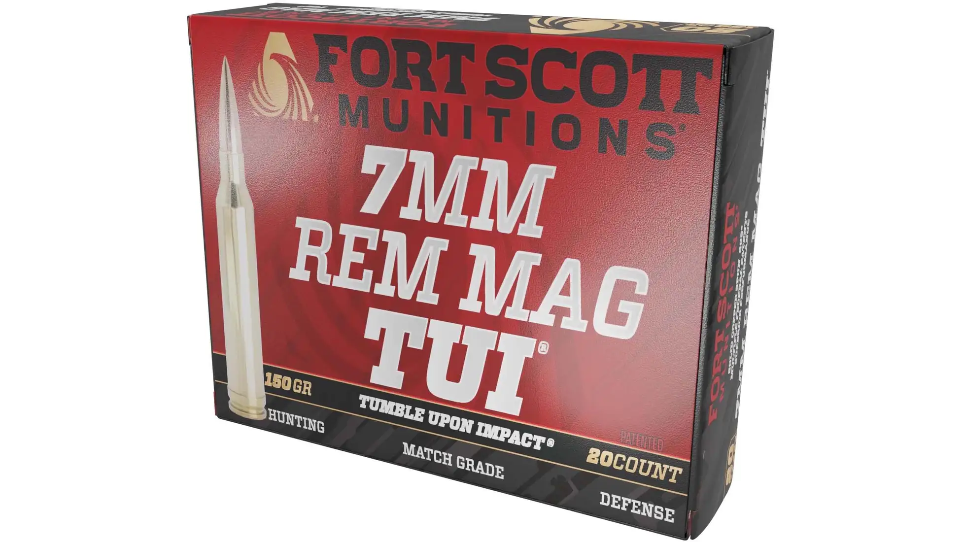 FORT SCOTT MUNITIONS LEAD FREE RIFLE AMO 7MM REM MAG 150GR TUI BRASS CASE 20-RD ( 10 BOX PER CASE ) - Fort Scott Munitions