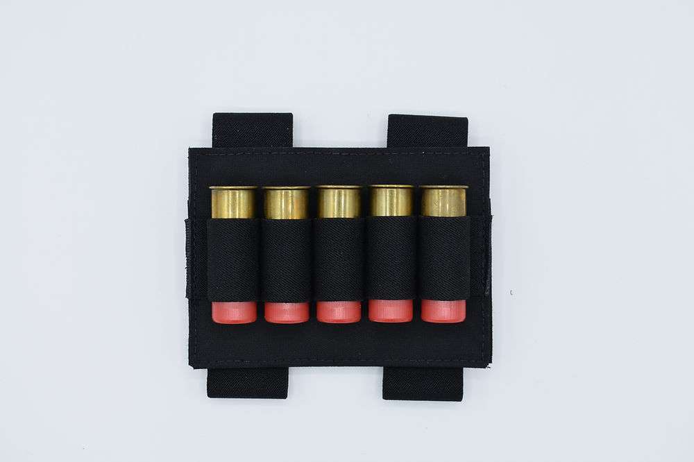 TAC SHEILD TACTICAL SHOTGUN STOCK SHELL HOLDER BLACK 5 SHELLS - Tac Shield