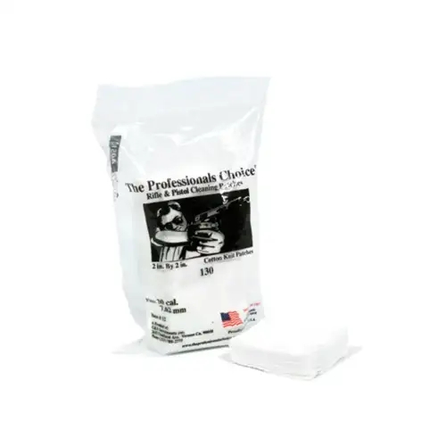 CTTN KNIT SQ PAT 30 CAL/762MM 2X2 130PK - The Professionals Choice