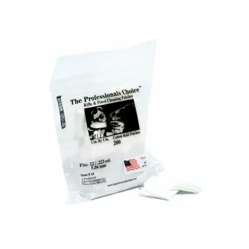 CTTN KNIT SQ PAT 22/223/556 1X1 200PK - The Professionals Choice