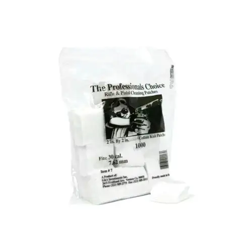 CTTN KNIT SQ 30 CAL/762MM 2X2 1000PK - The Professionals Choice