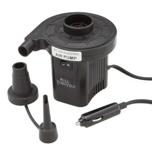 COMPACT 12V AIR PUMP BLK - Full Throttle