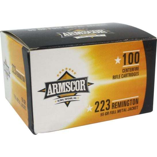 ARMSCOR 223REM 55GR FMJ VALUE PACK 100RDBX/1200RD CS - Armscor