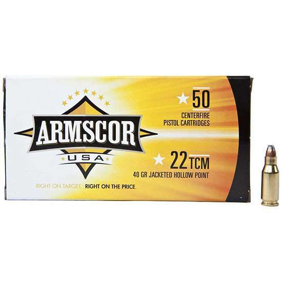 ARMSCOR 22TCM 40GR JHP 50RD - Armscor