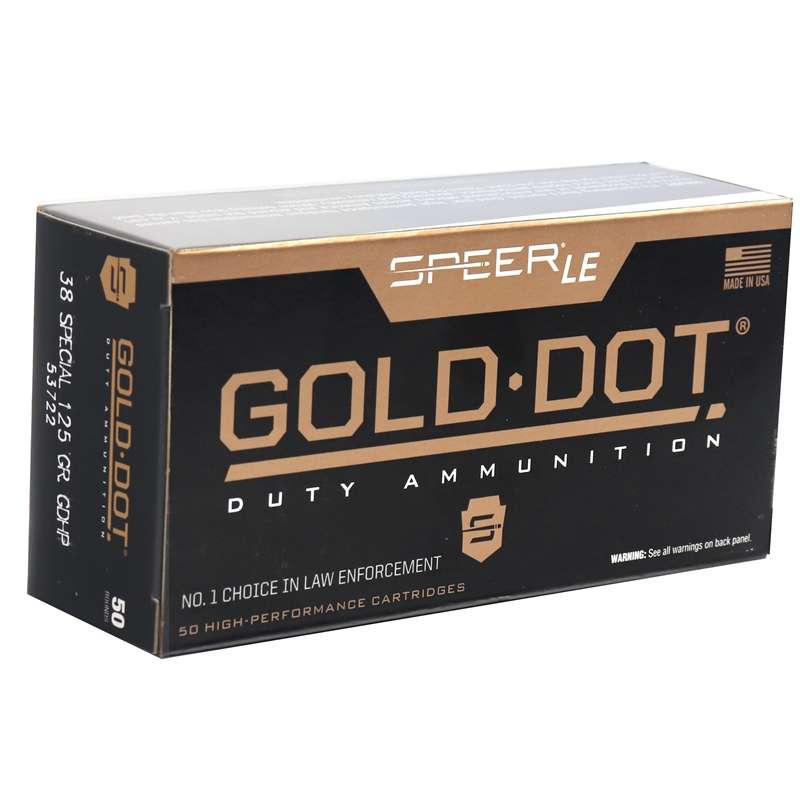 CCI GOLD DOT 38SPL 125GR GDHP - Cci