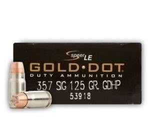 CCI SPEER LE 357SIG 125GR GDHP - Cci