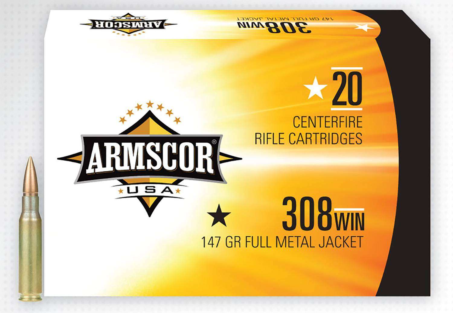 ARMSCOR 308WIN 147G FMJ 20RD BX 500RD CASE - Armscor