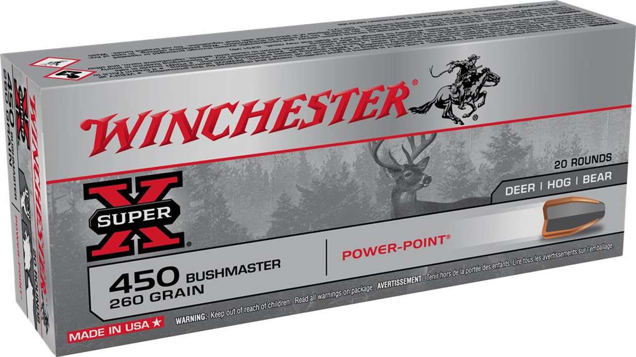 WINCHESER SPR X 450BM 260G PP 20RD - Winchester Ammunition