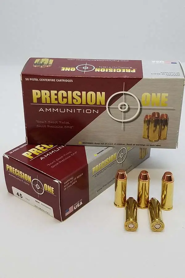 PRECISION ONE 45COLT COWBOY ACTION 255G FMJ 50RD - Precision One