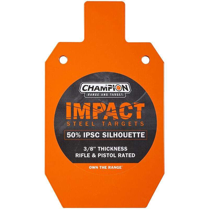 Impact Steel 50% IPSC Target Rifle Rated Orange Sticker | MAD Partners Inc