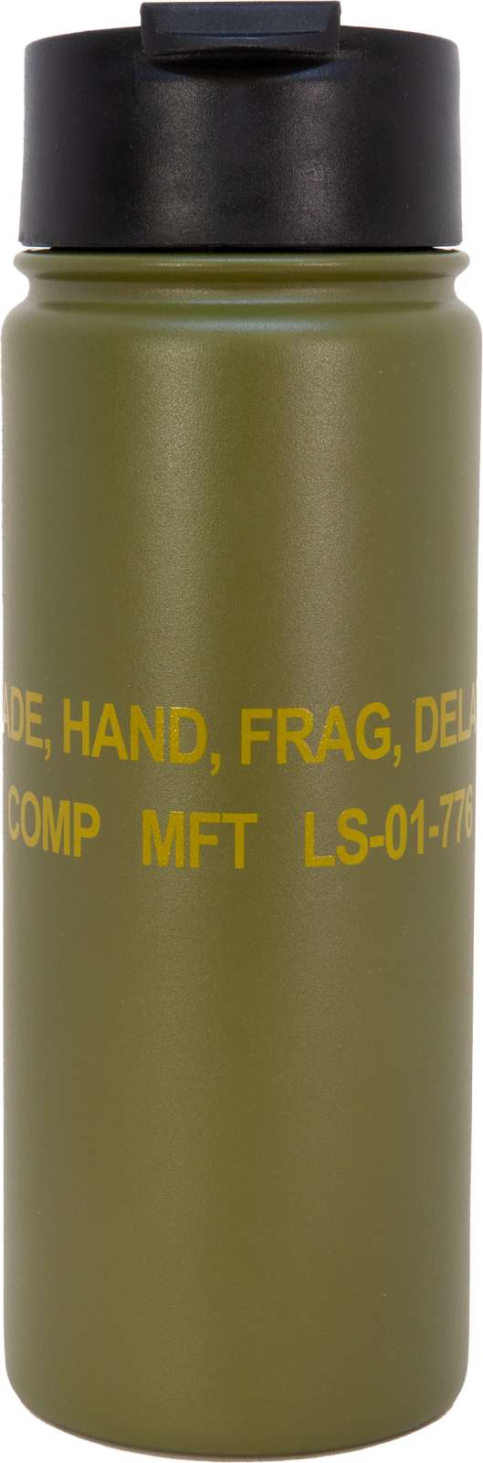 M67 Frag 16oz Flip Top T umbler - Mission First Tactical