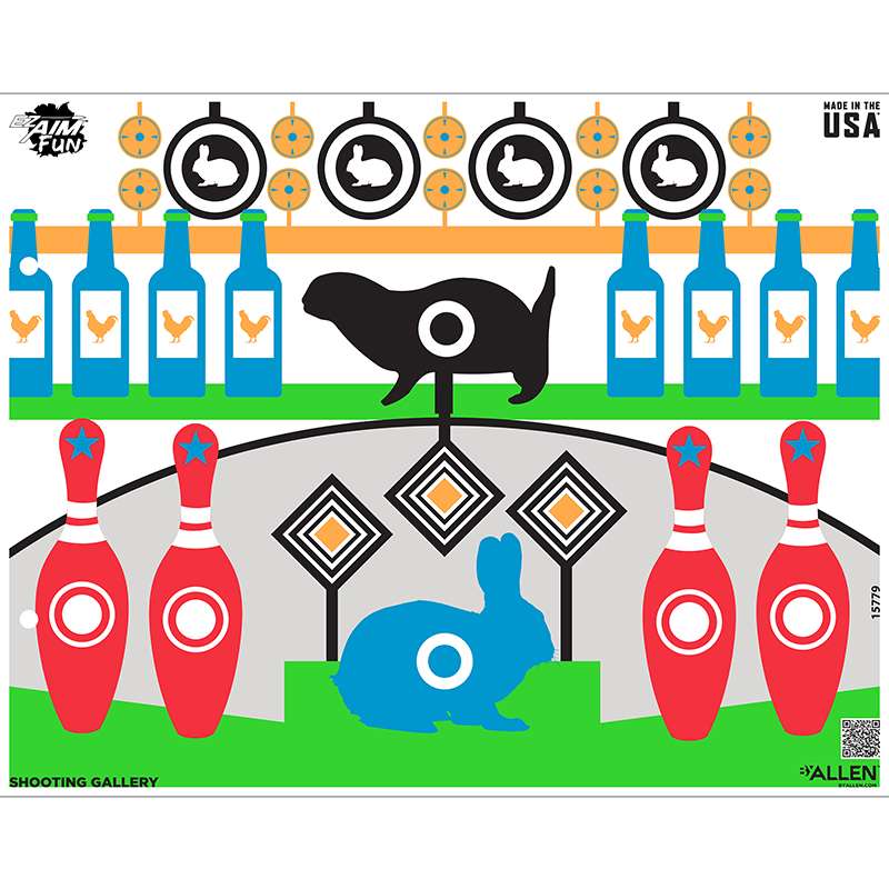 EZ AIM 23X19 PAPER TGT FUN SHOOTGAL 4PK MULTI - Allen Company