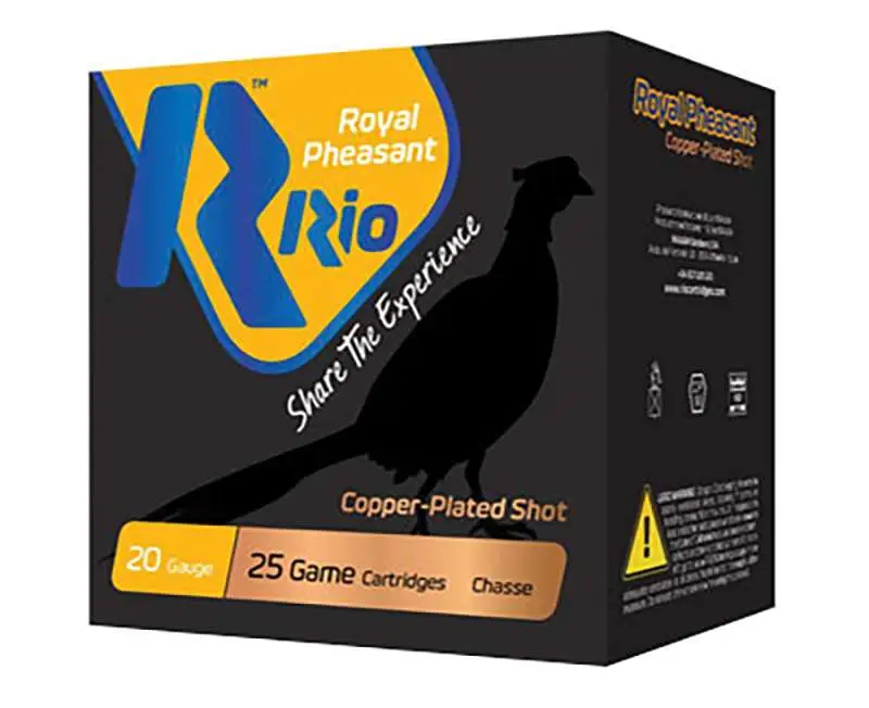 Royal Pheasant Copper 20ga 2-3/4" 1OZ #6 1250FPS 25RD - Rio Ammo