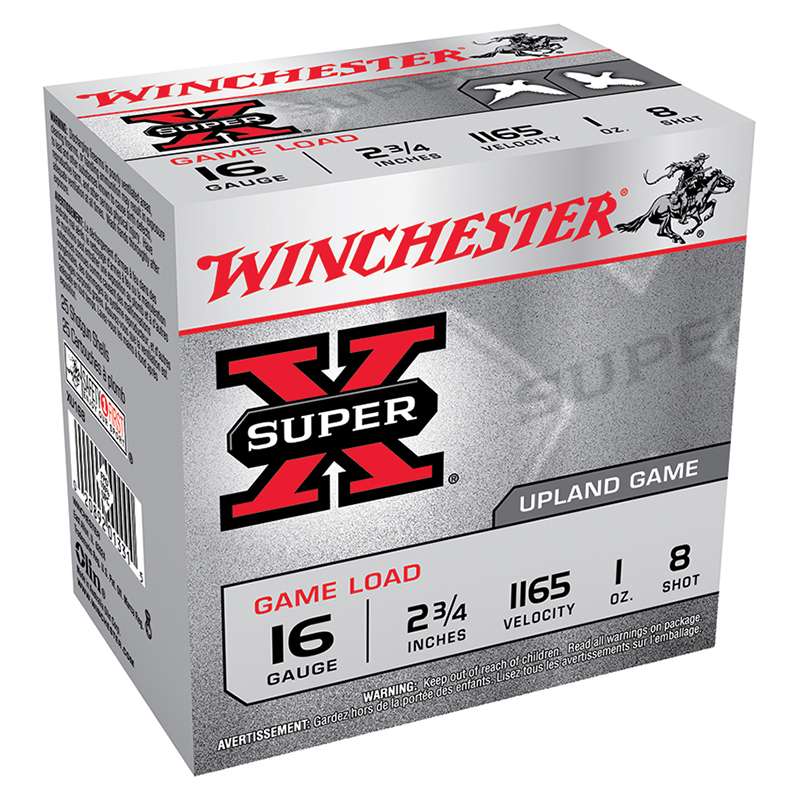 SuperX 16Ga 2.75" 1oz Game #8 - Winchester Ammunition