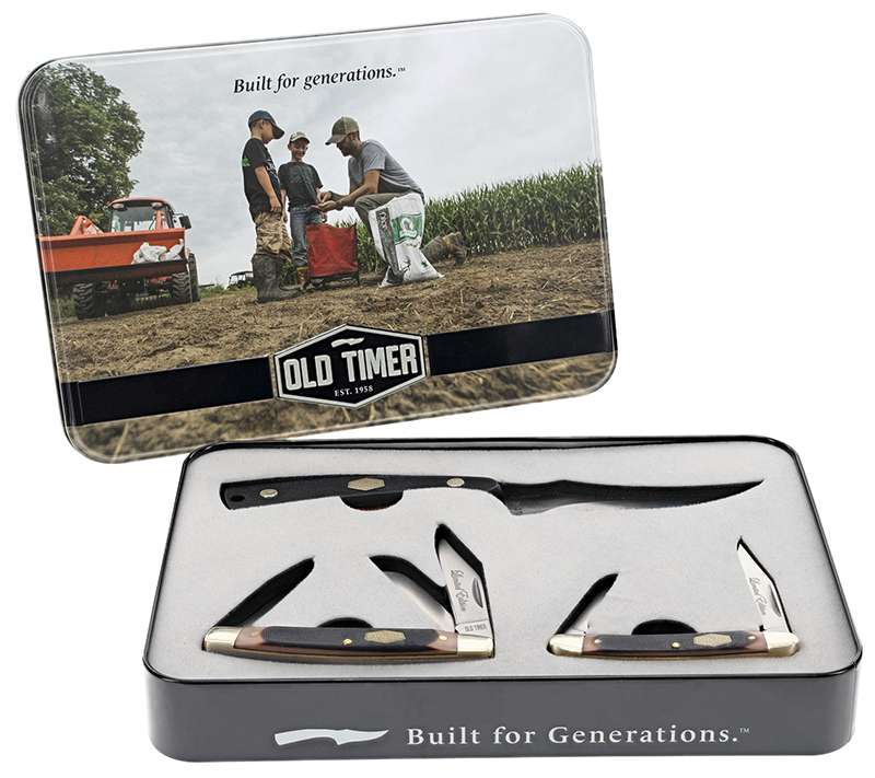 OLDT Sharpfinger& 2 Folders Gift Tin - Old Timer
