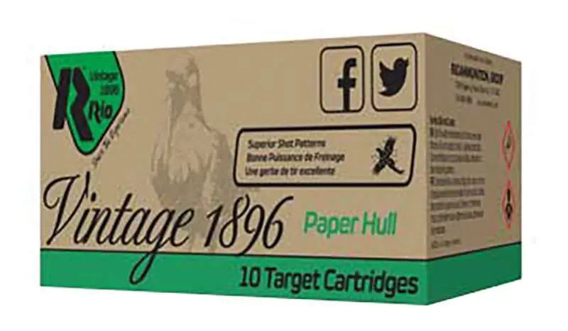 VINTAGE 1896 Paper Flyer 36 12GA 2-3/4" 1-1/4OZ #8 1300 FPS 10RD - Rio Ammo
