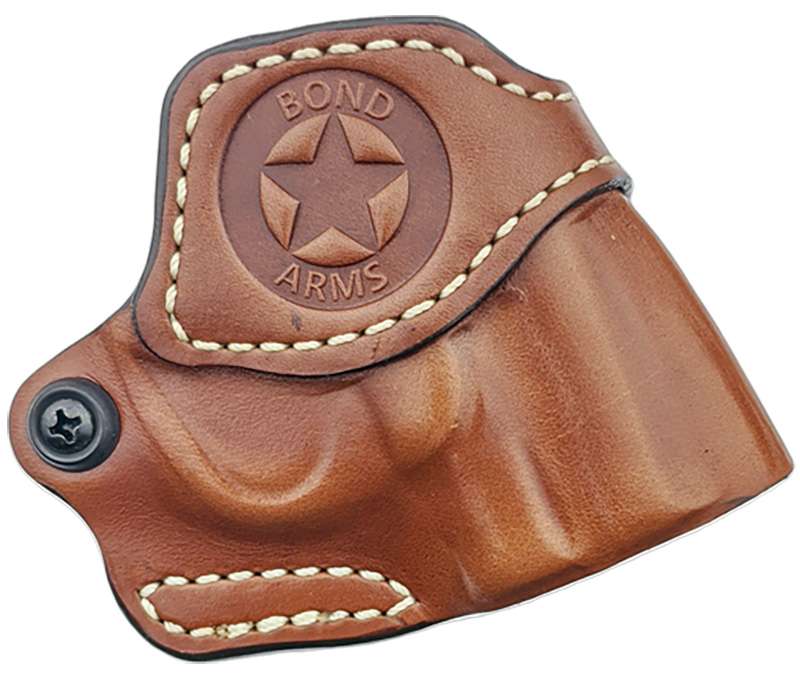 Prem Leather Cross Draw Holster LH Brn - Bond Arms