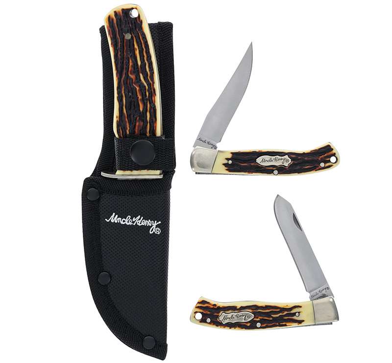UNCH Fixed & 2 Folders Staglon Tin - Uncle Henry