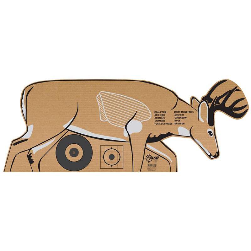 EZ AIM Cardboard Deer ShootingTrgt Folded 12pk - Allen Company