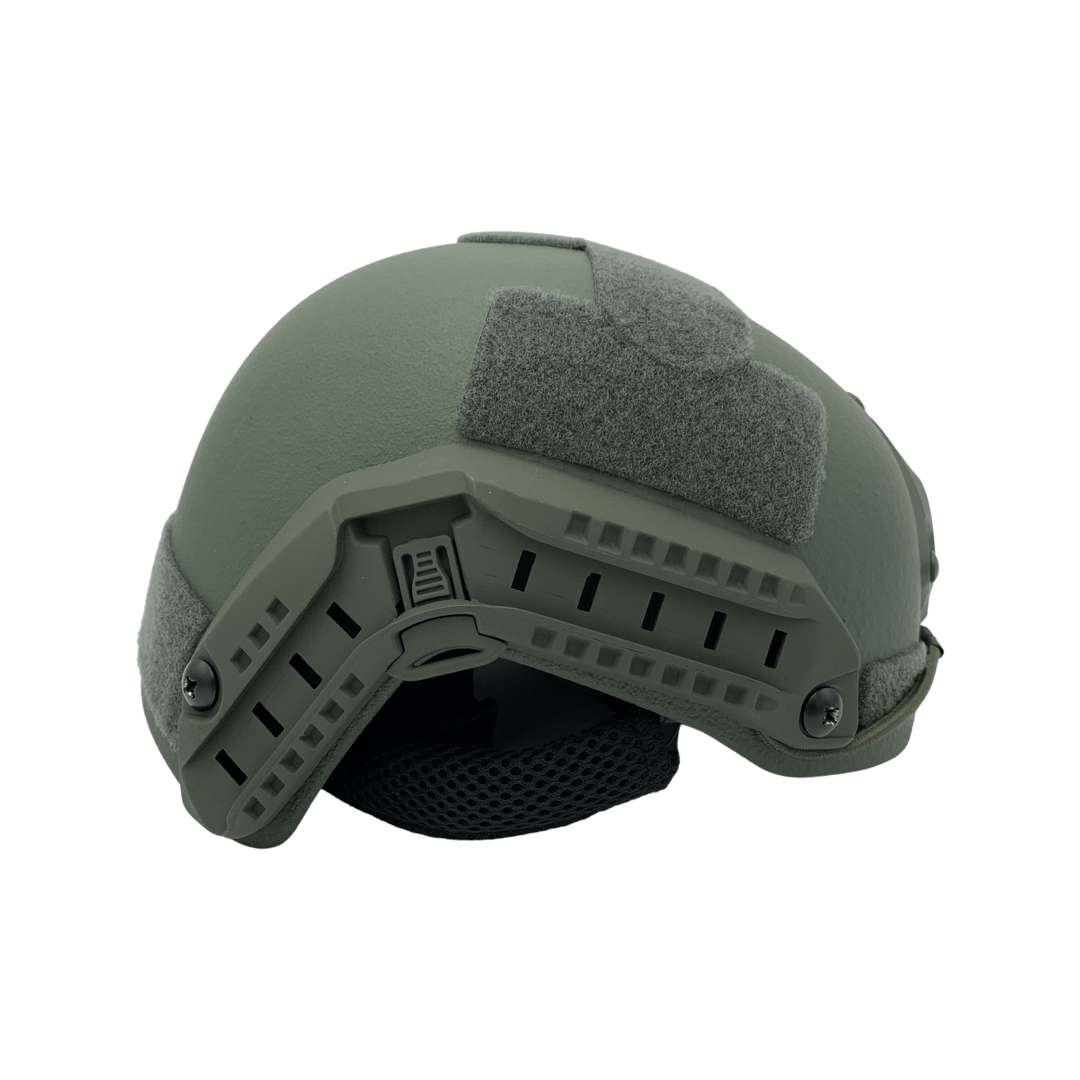 GUARD DOG LVL IIIA BALLISTIC HELMET GREEN W/ MC COVER, XL FIT - Guard Dog Body Armor