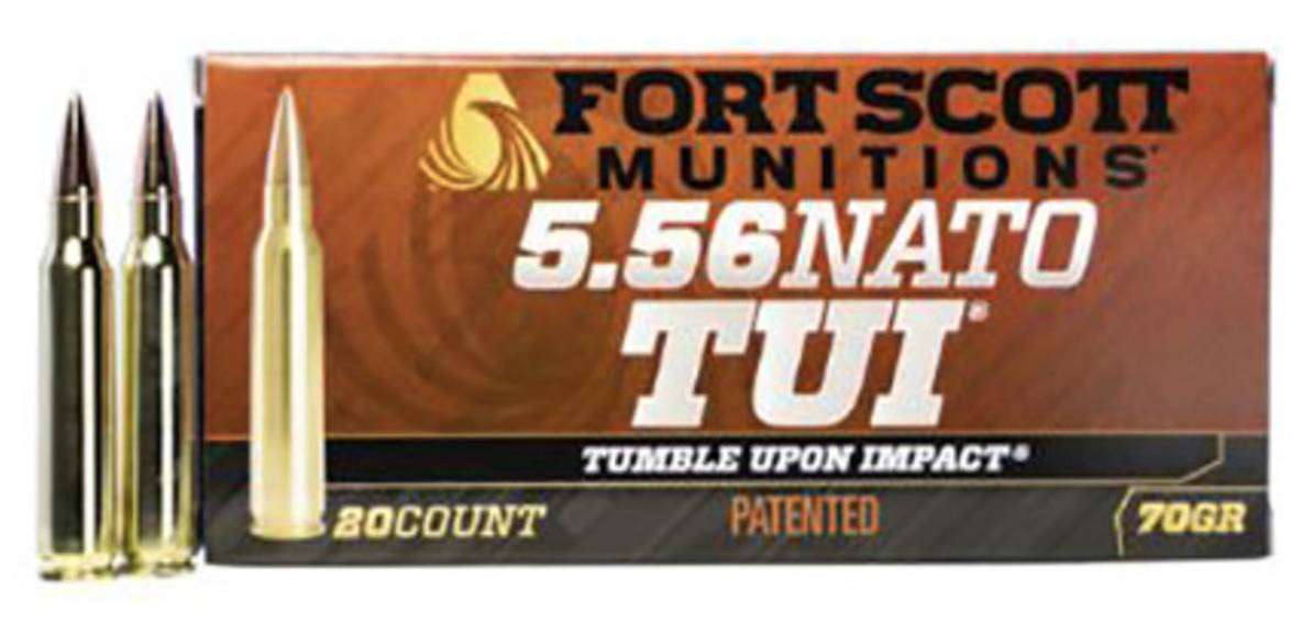 FORT SCOTT MUNITIONS LEAD FREE RIFLE AMO 5.56 NATO 70GR TUI BRASS CASE 20-RD ( 25 BOXES PER CASE ) - Fort Scott Munitions