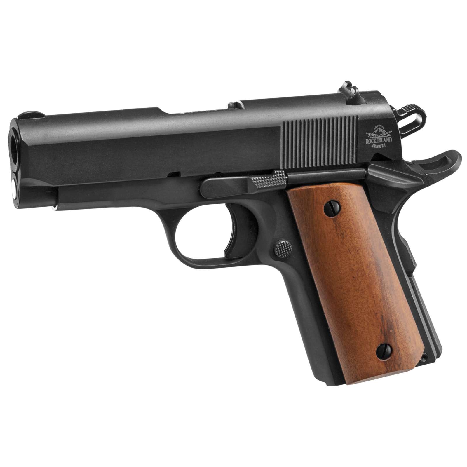 Rock Island 51416 Gi Standard Cs Ca Compliant 45 Acp Single 325 61 Wood Grip Black 6670