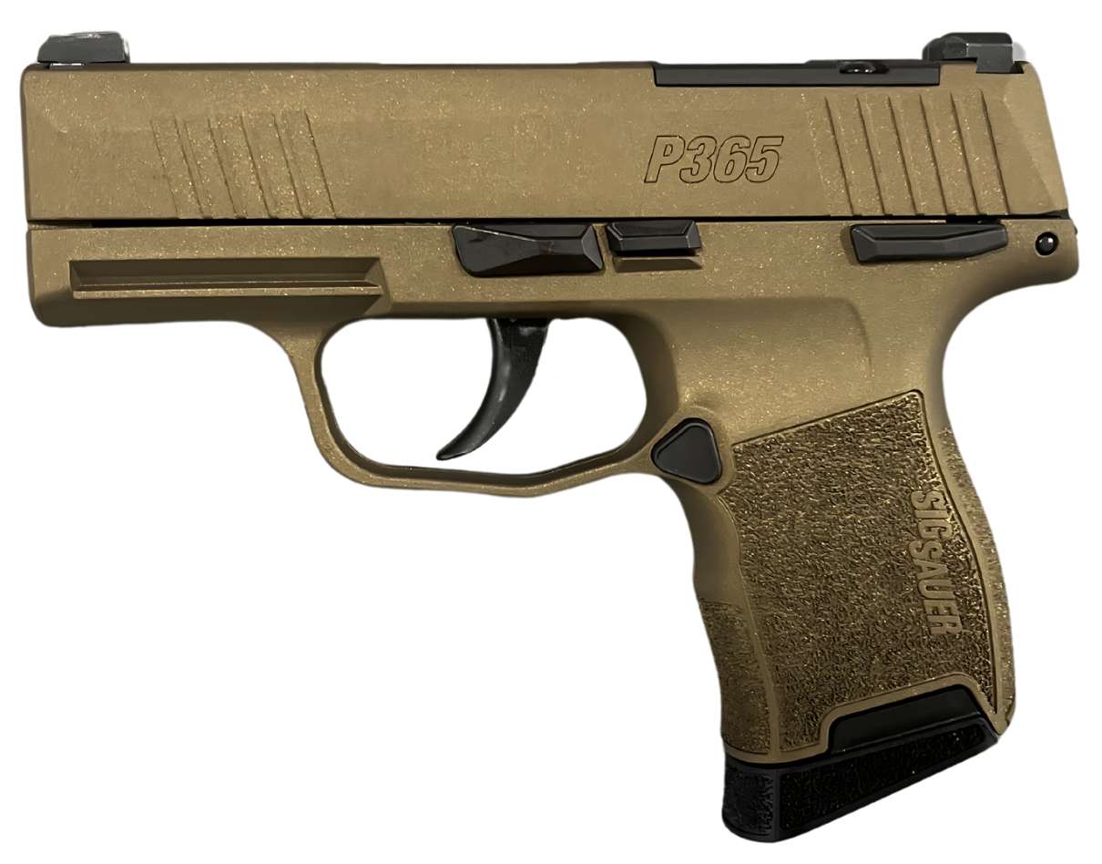 SIG SAUER P365 M.S. 9MM PSTL BURNT BRONZE 2-10RD OPTIC READY ...