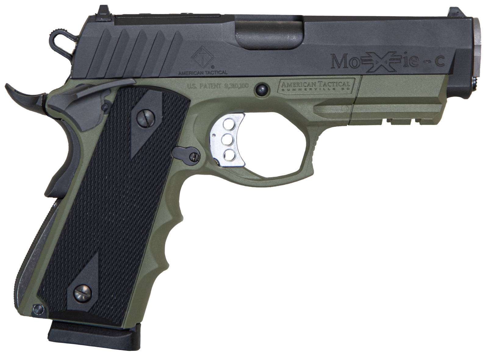 ATI FXH-45 MOXIE HGA 45 AUTO 5IN BBL 8RD PLY FRM 4140 SLIDE BATTLEFIELD GREEN - American Tactical Inc