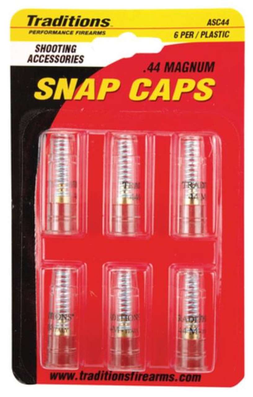 TRADITIONS SNAP CAPS 44 REM MAG HANDGUN PLASTIC 6-PK ( 6 PER CASE ) - Traditions