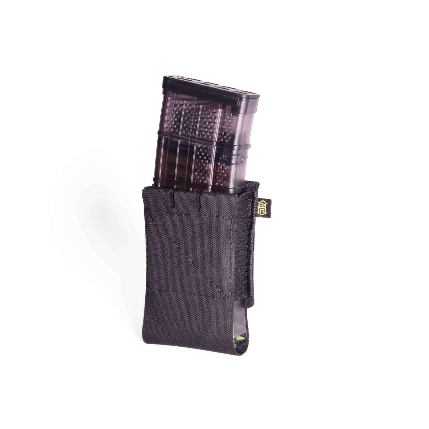 HIGH SPEED GEAR EP-P ELASTIC RIFLE MAG POUCH BLACK FITS MOST RIFLE MAGS LOW PROFILE - High Speed Gear