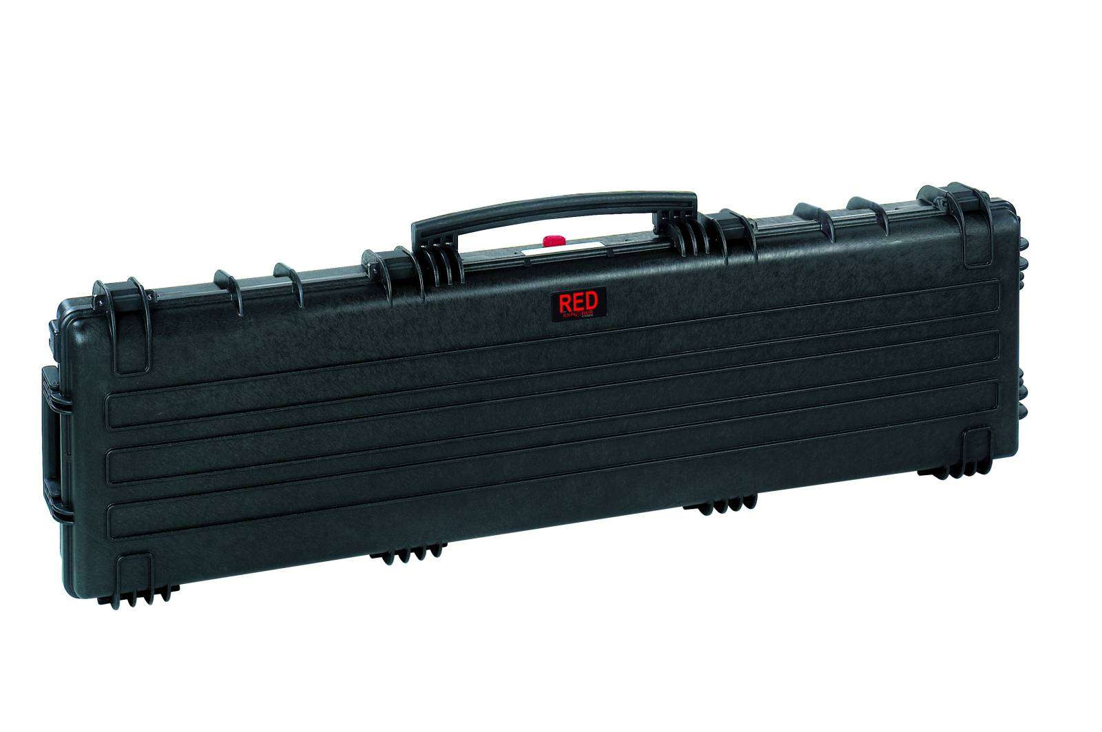 EXPLORER RED LONG GUN CASE BLACK WATERPROOF PRE-CUBED FOAM SET 53.15"X13.78"X5.31" - 